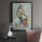 Fantastic Florals Fox, Sitting - Modern Framed Canvas Print