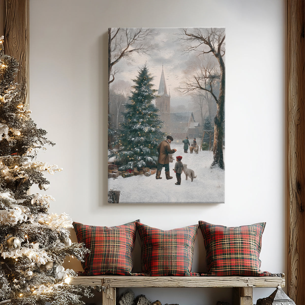 Candle of Pale Winter Promise - Canvas Art Print