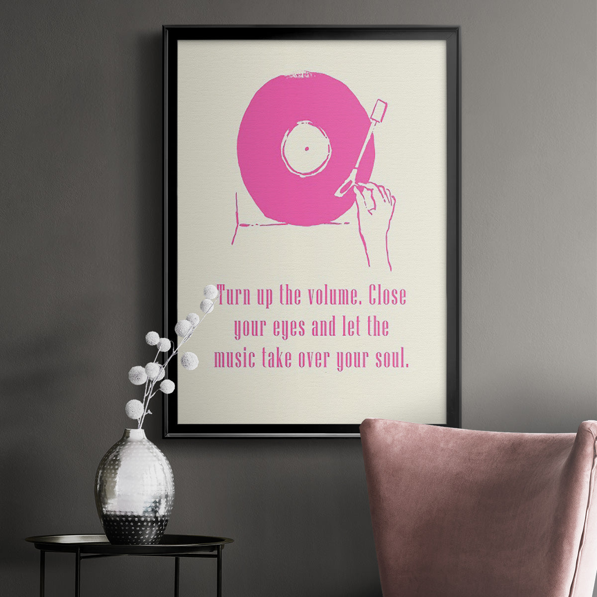 Sweet Melody III - Modern Framed Canvas Print