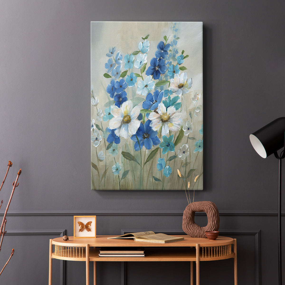 Blue Garden II - Canvas Art Print