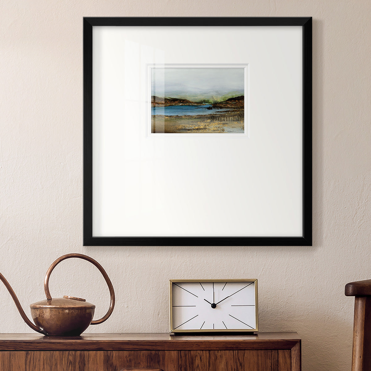 Lakeside Premium Framed Print Double Matboard