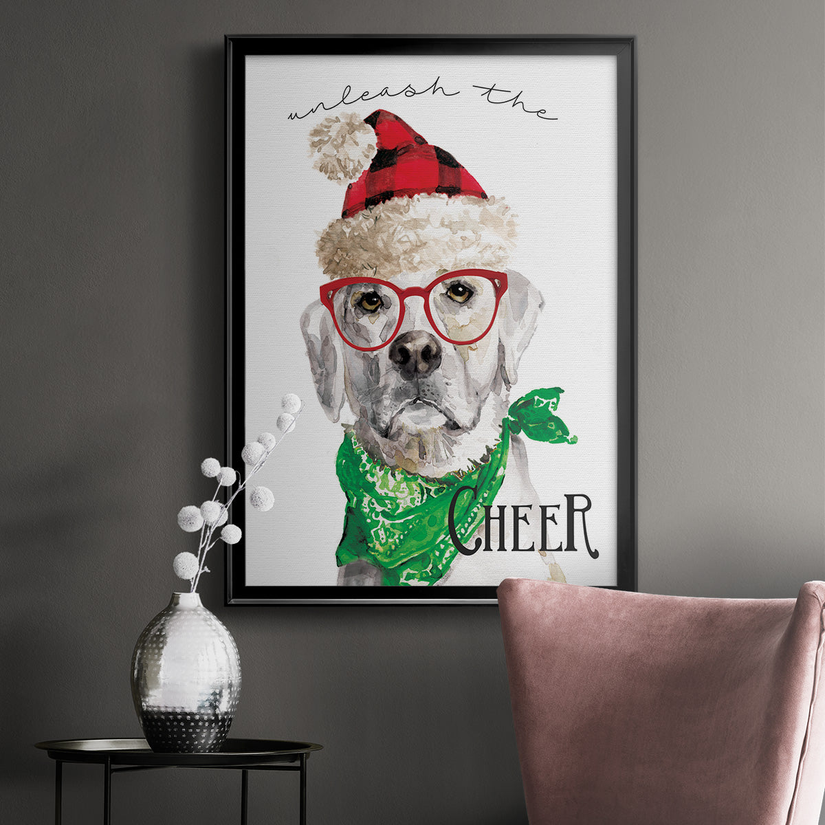 Unleash the Cheer - Modern Framed Canvas Print