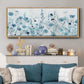 Endless Field of Blue - Floater Framed Canvas Print