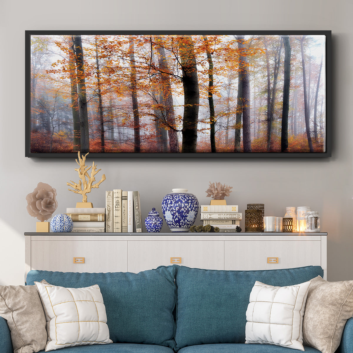 Lost in the Forest - Floater Framed Canvas Print