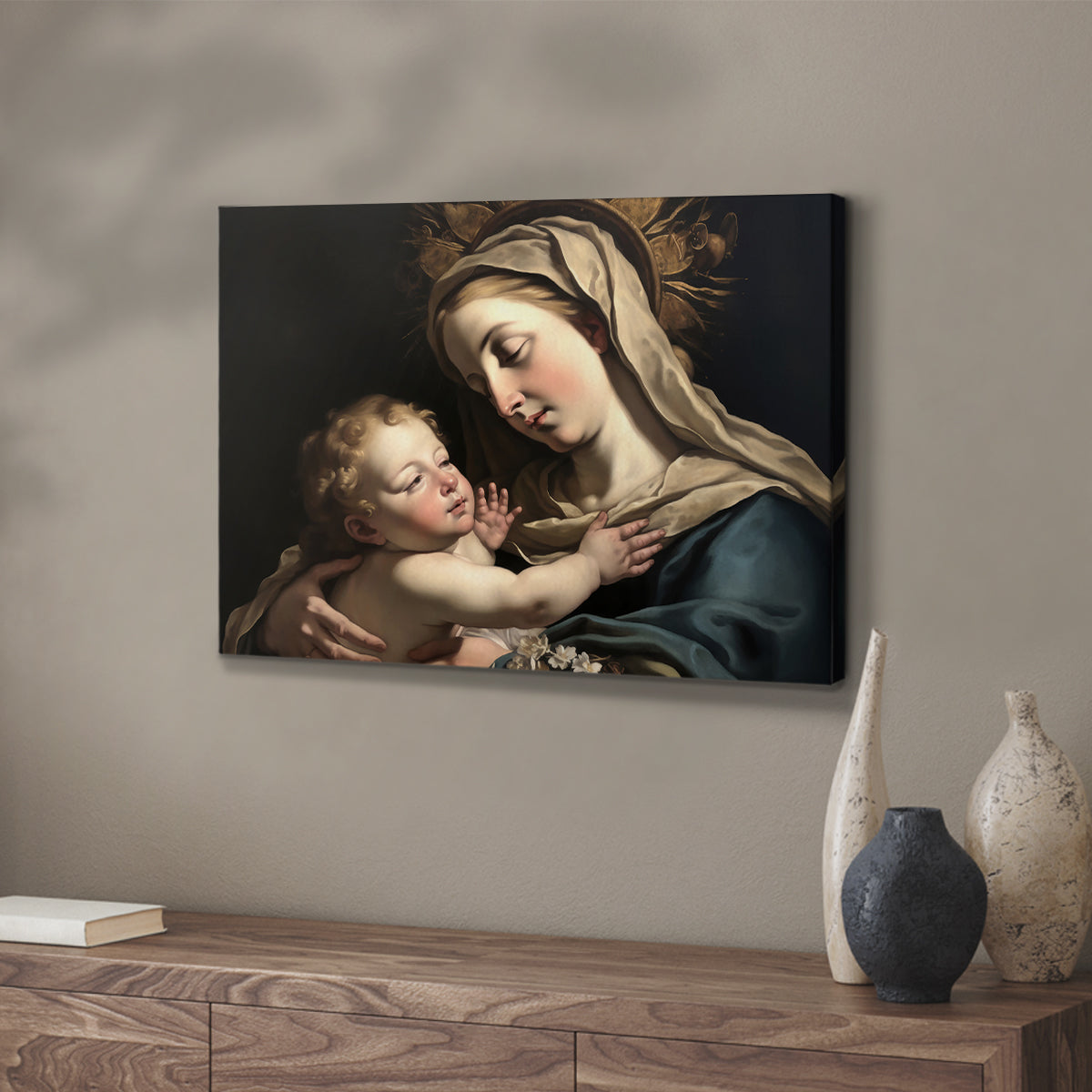 Madonna and Child LXXIII - Canvas Art Print