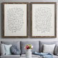 Letter to a Lover I - Premium Framed Canvas 2 Piece Set - Ready to Hang