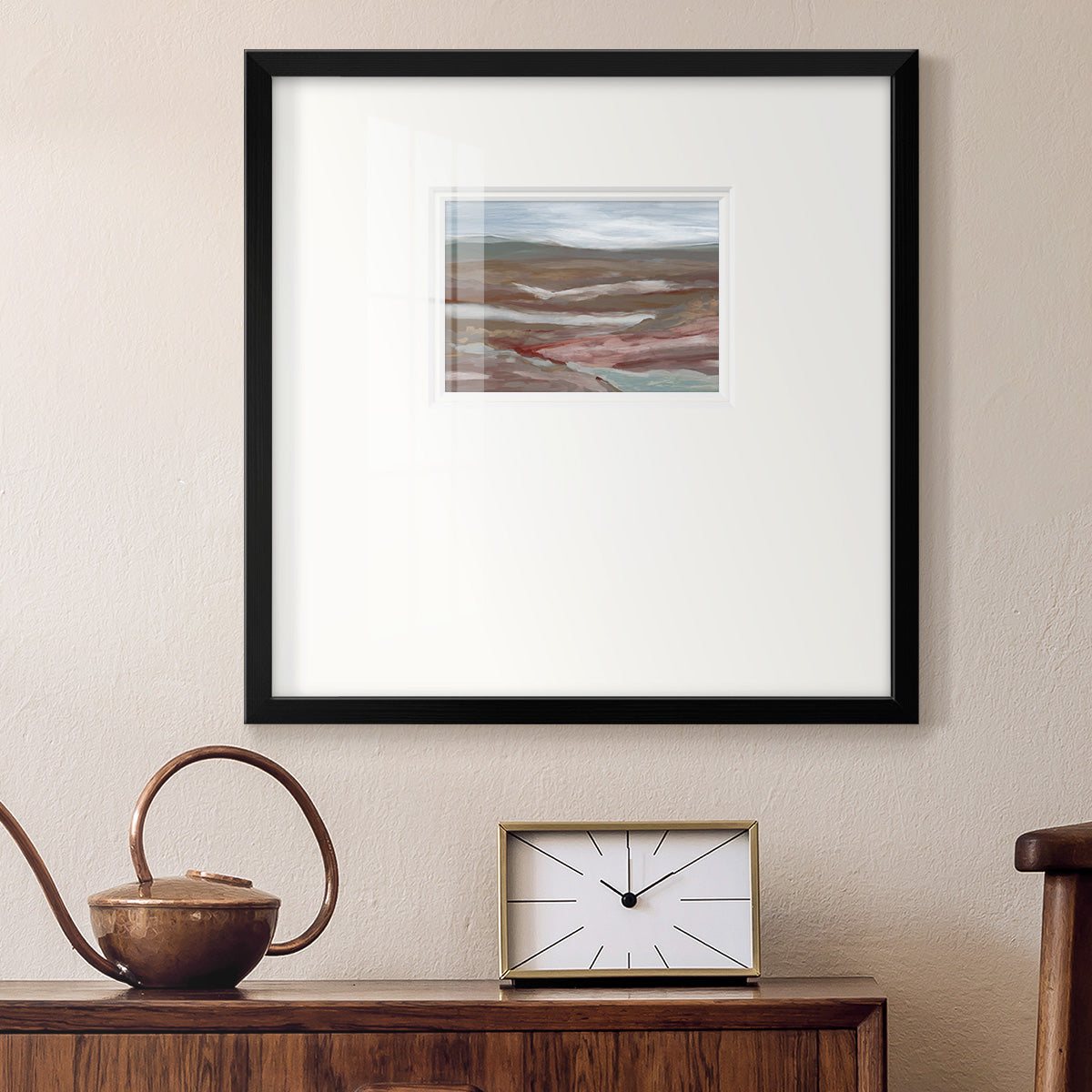 Valley of Fall Premium Framed Print Double Matboard