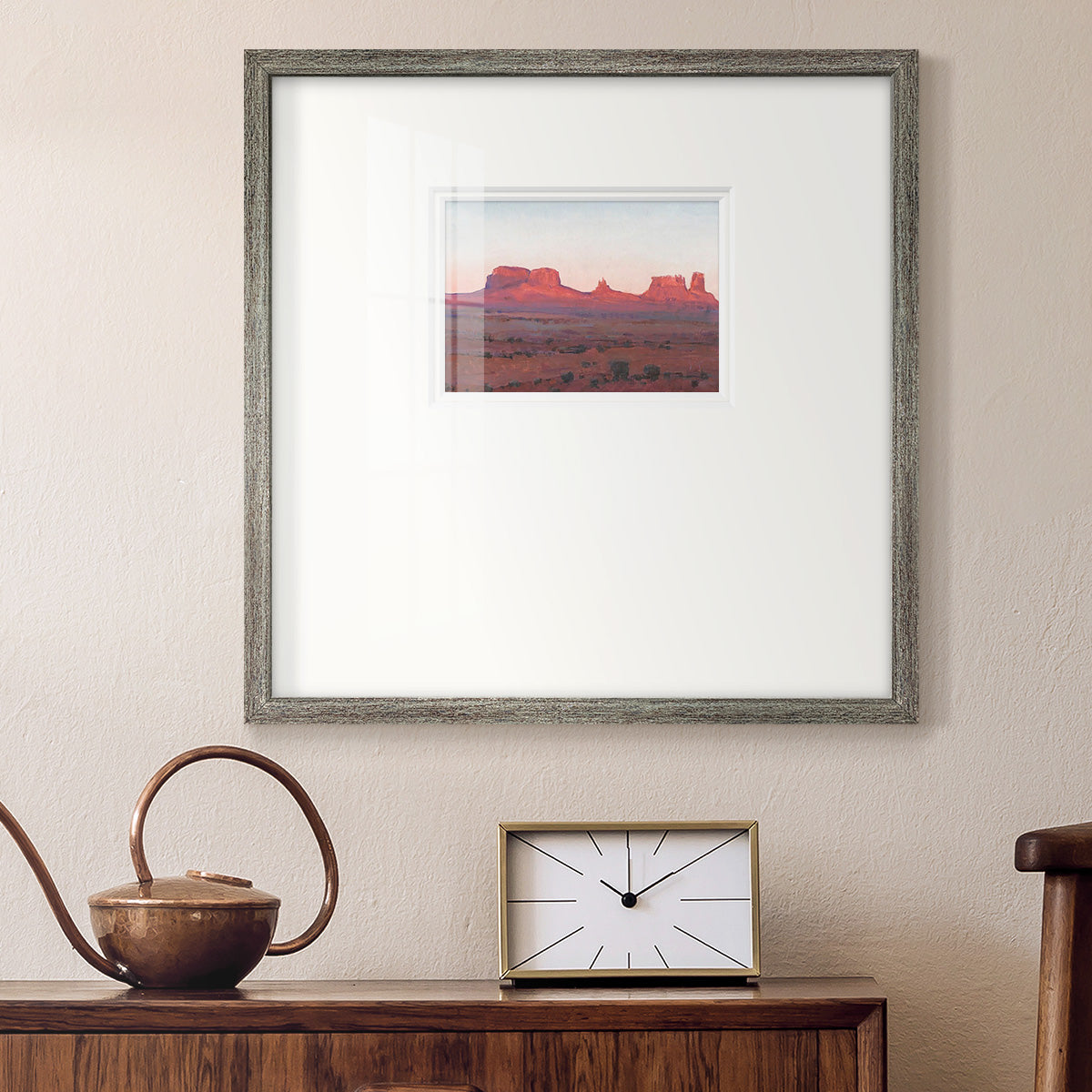 Red Rocks at Dusk II Premium Framed Print Double Matboard