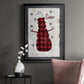 Checkered Snowman I - Modern Framed Canvas Print