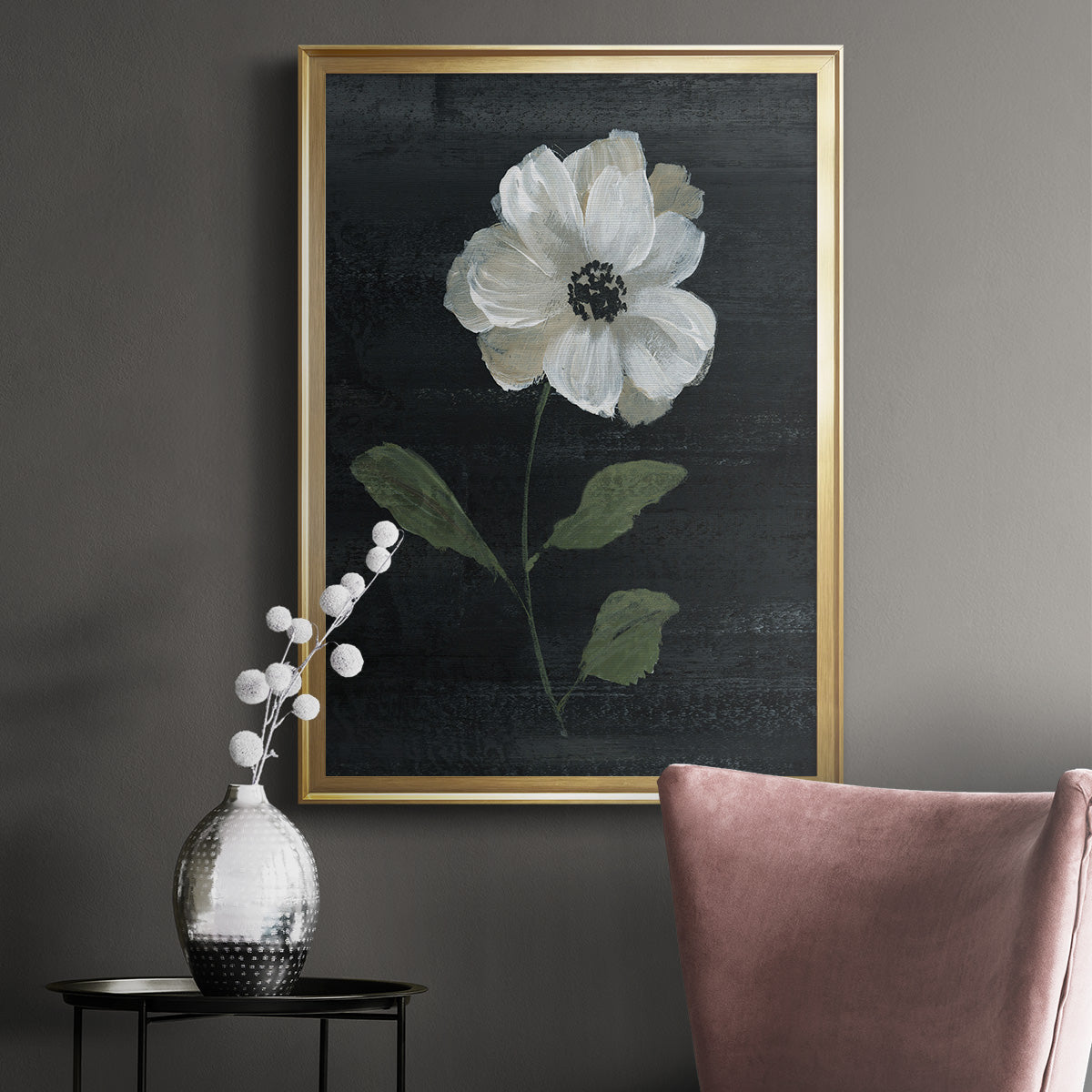 Country Botanical I - Modern Framed Canvas Print