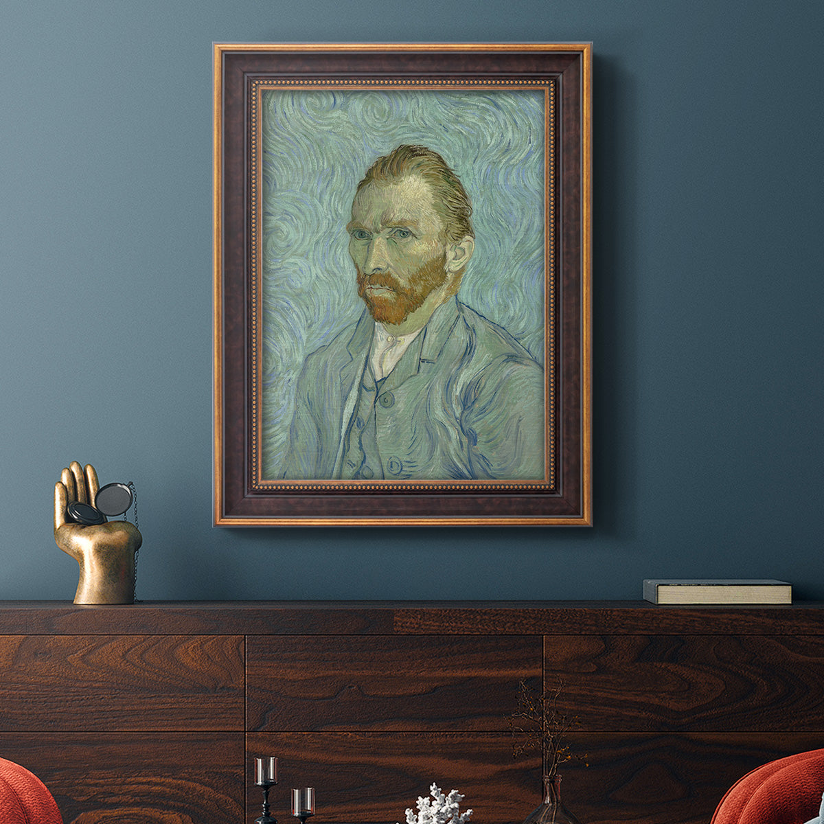 Self-Portrait, 1889 - Ornate Framed Canvas Print