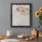 Fashion Floral Silhouette II - Barnwood Framed Canvas Print