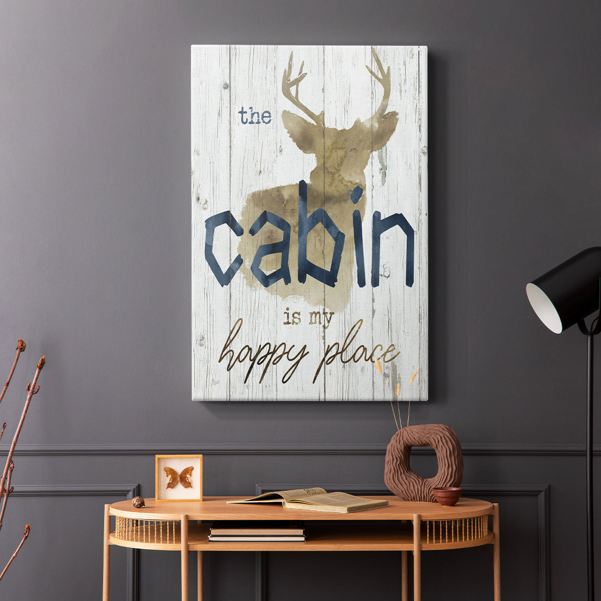 Happy Place Cabin - Canvas Art Print