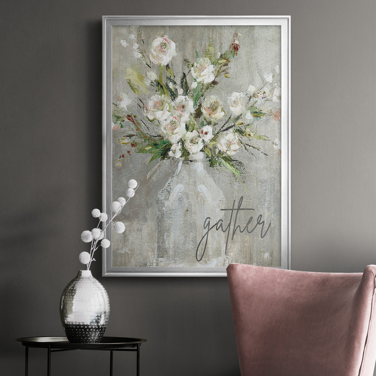 Gather - Modern Framed Canvas Print