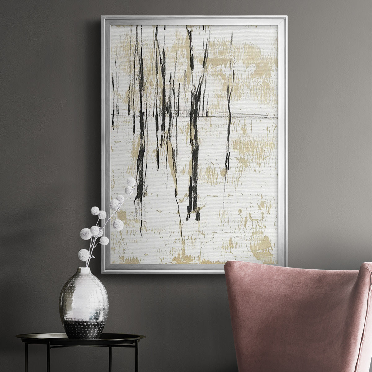 Gilded Forest I - Modern Framed Canvas Print