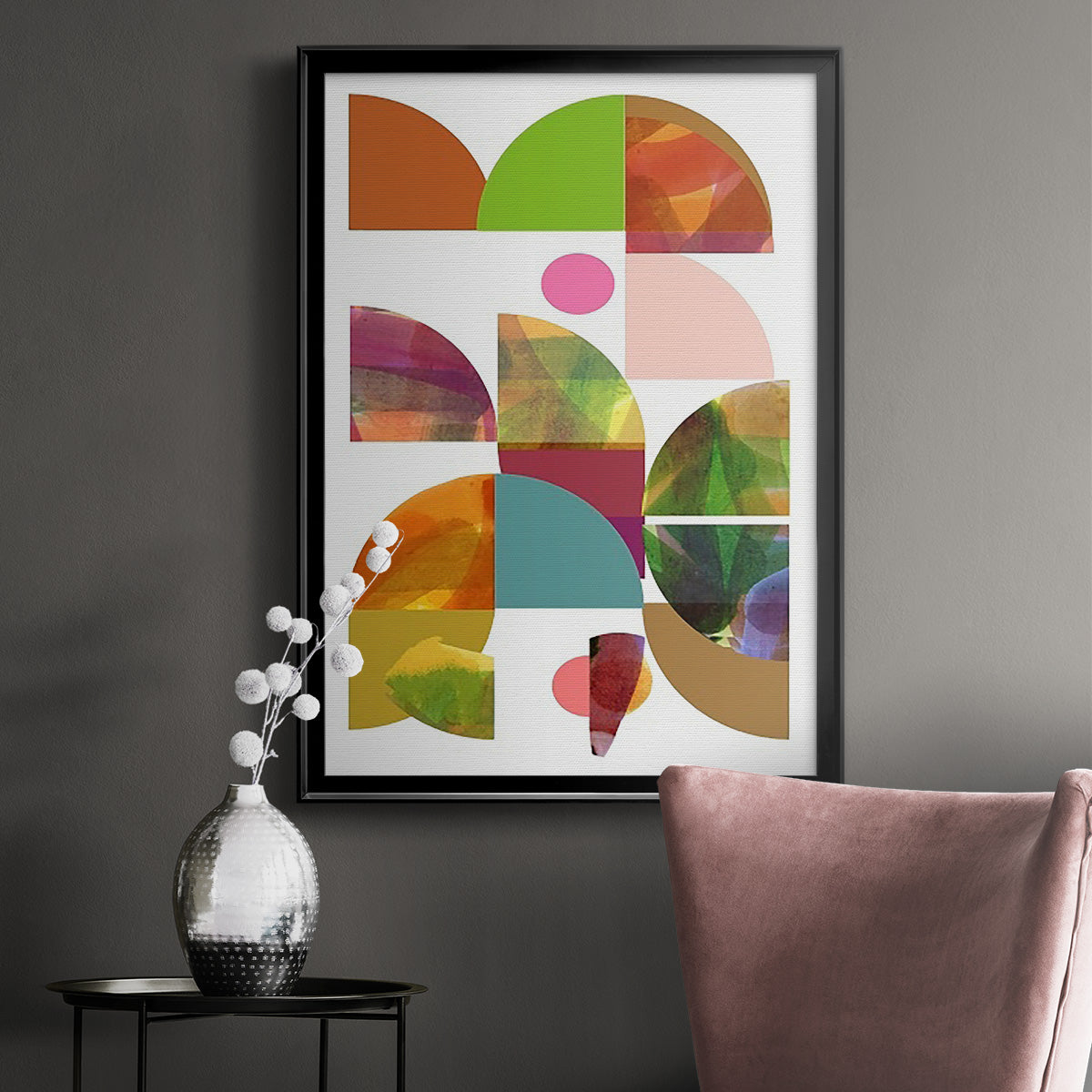 Dorset Shapes II - Modern Framed Canvas Print