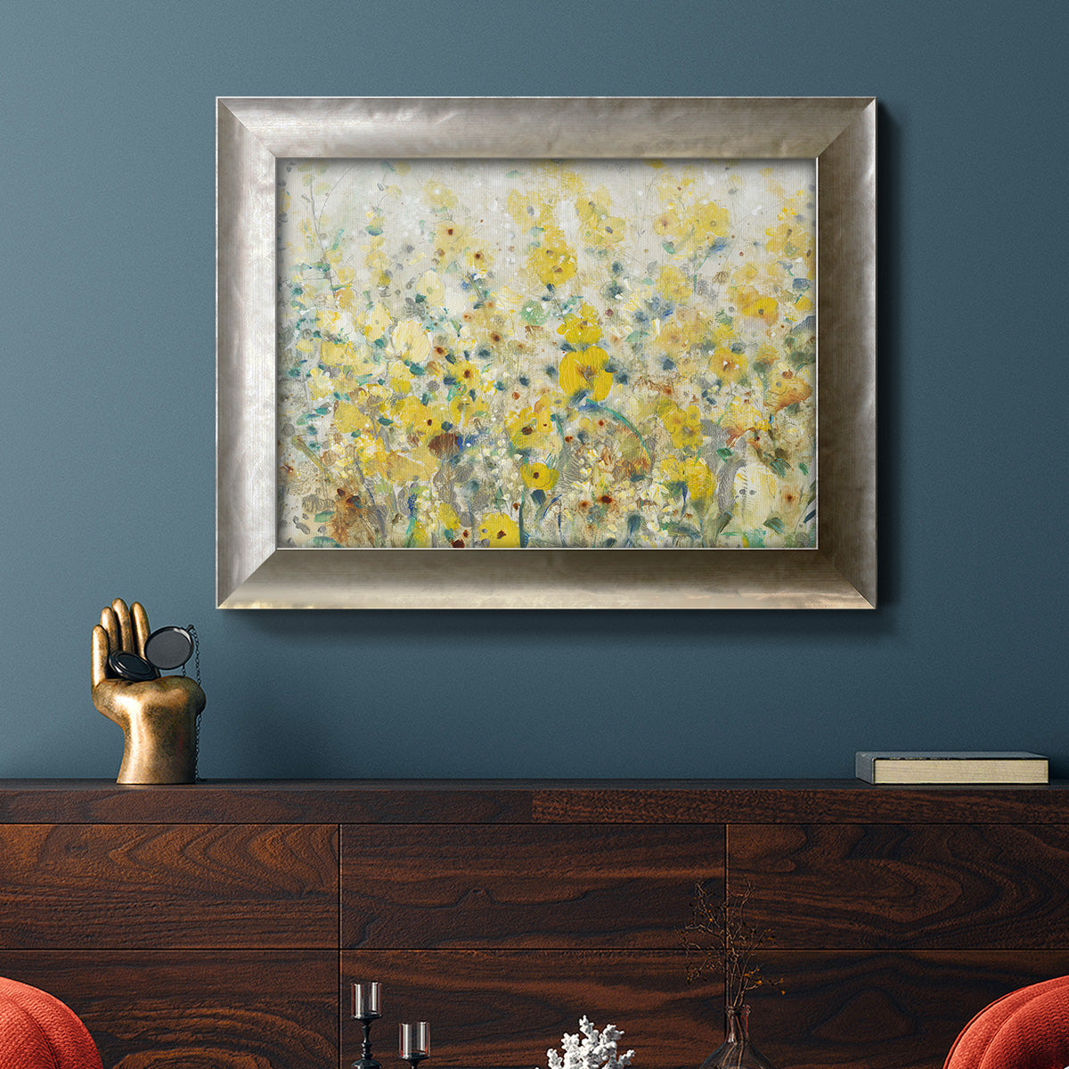 Cheerful Garden II Premium Framed Canvas- Ready to Hang