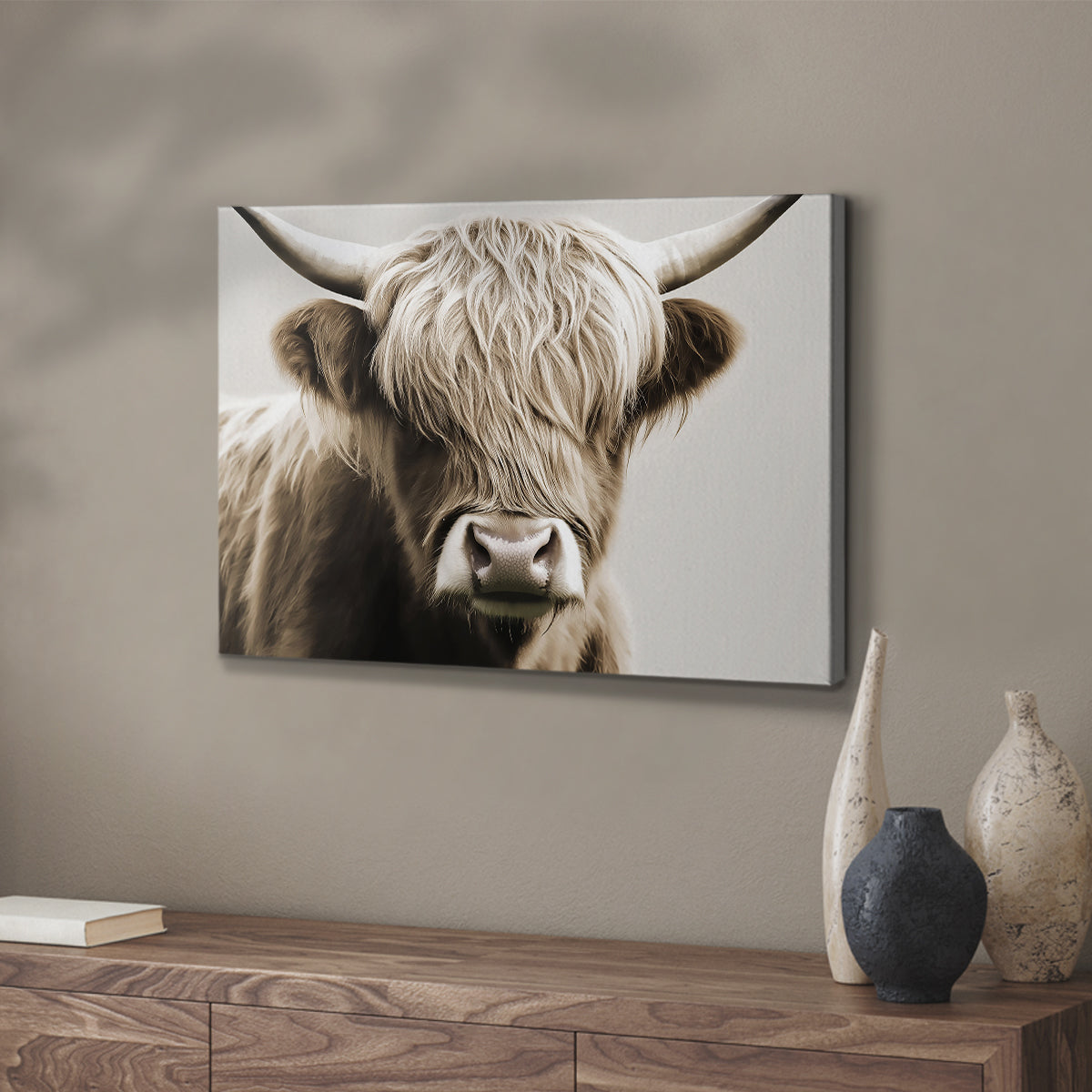 Highland Cow LXXXVI - Canvas Art Print