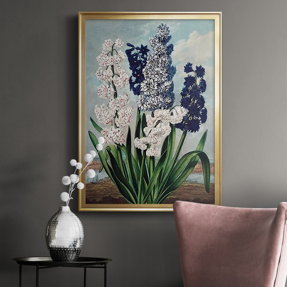 Temple of Flora XII - Modern Framed Canvas Print