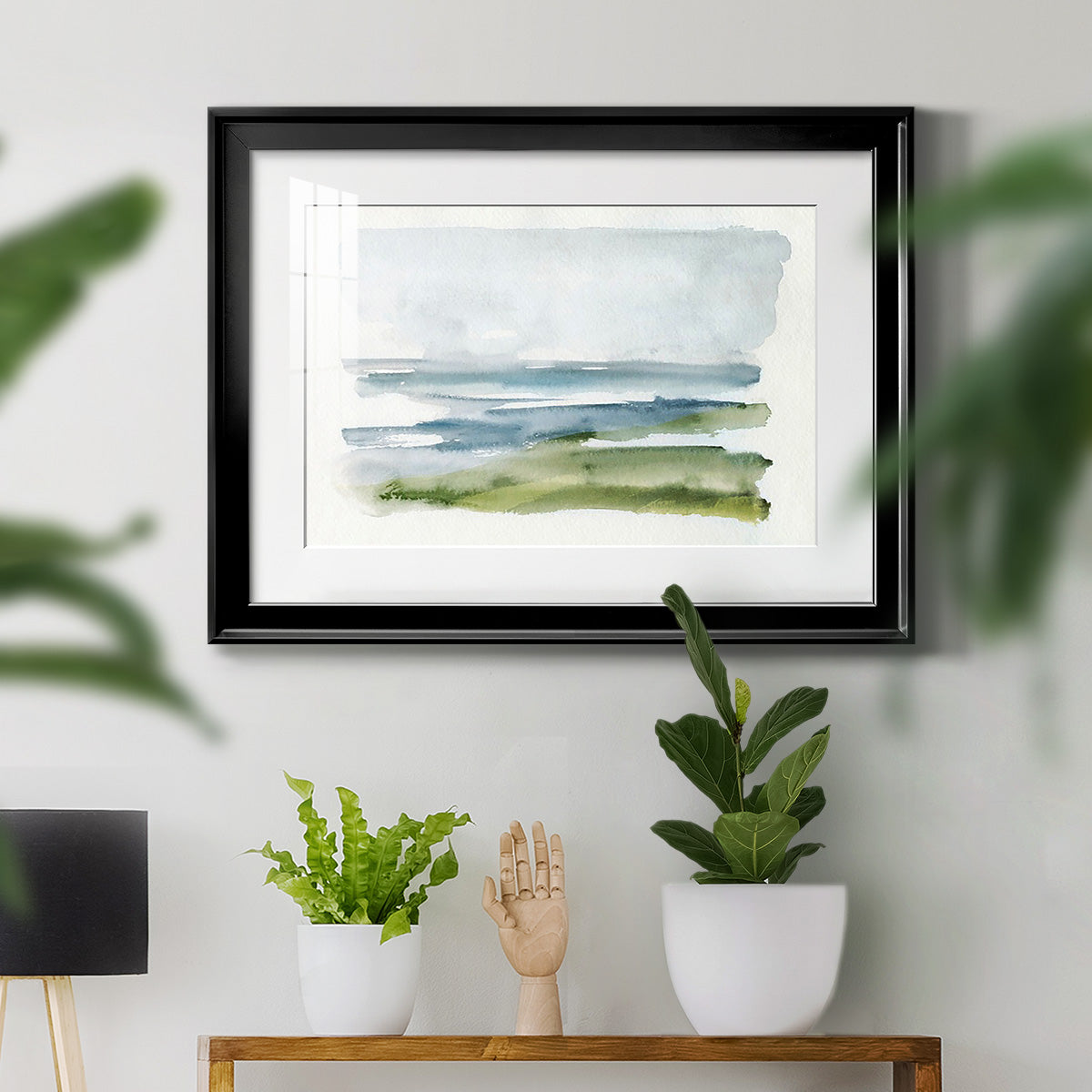 Coastline Splash I Premium Framed Print - Ready to Hang