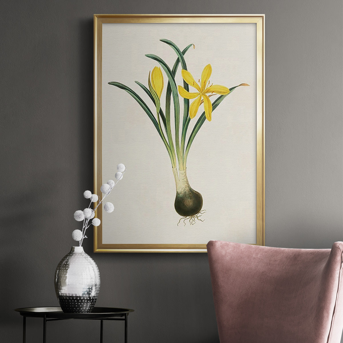 Flowers of the Seasons VI - Modern Framed Canvas Print