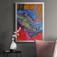 Vibrant Flow II - Modern Framed Canvas Print