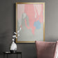 Blushing Abstract I - Modern Framed Canvas Print