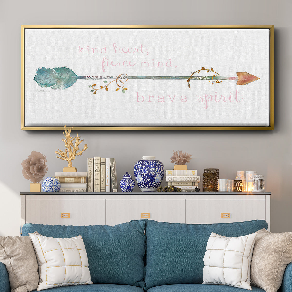 Brave Spirit - Floater Framed Canvas Print