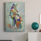 Fantastic Florals Fox, Sitting - Canvas Art Print