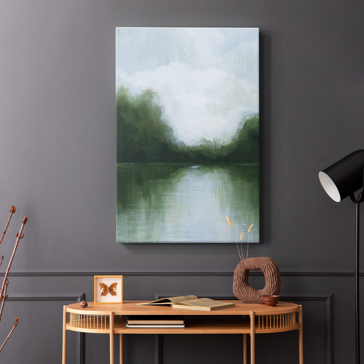 Mossy Reflections I - Canvas Art Print