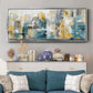City Views I - Floater Framed Canvas Print