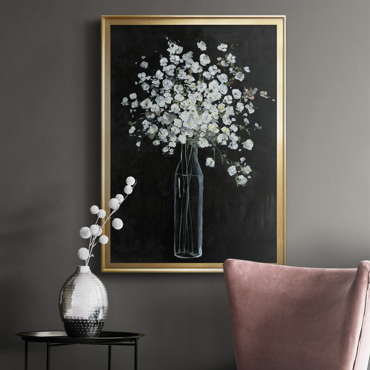 Filled with Spring - Modern Framed Canvas Print