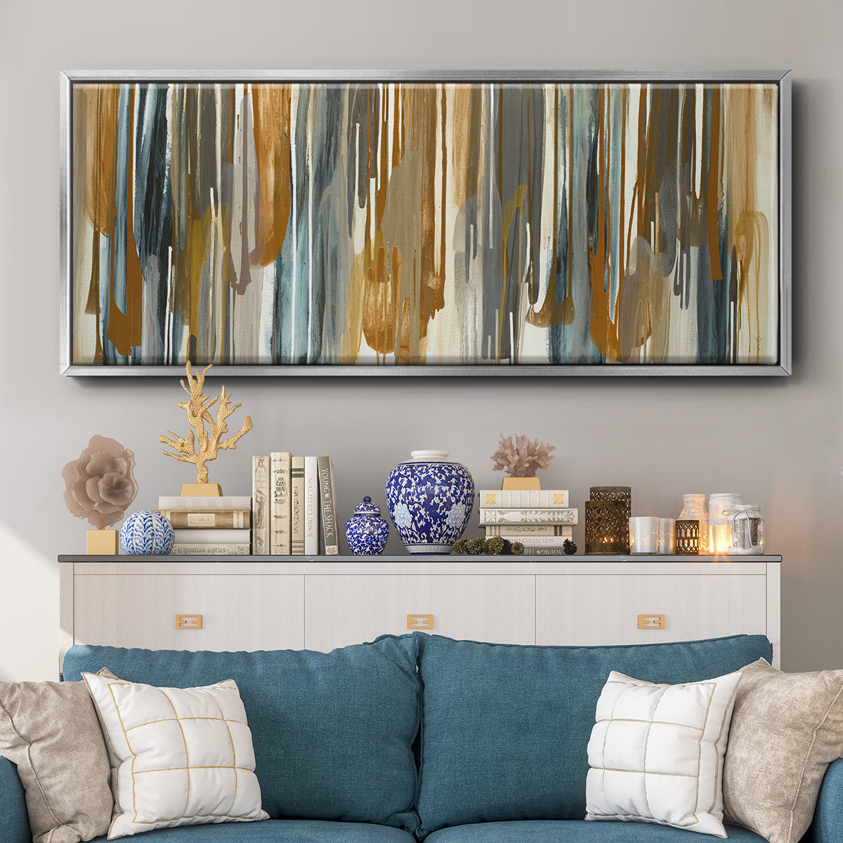 Optical Illusion - Floater Framed Canvas Print