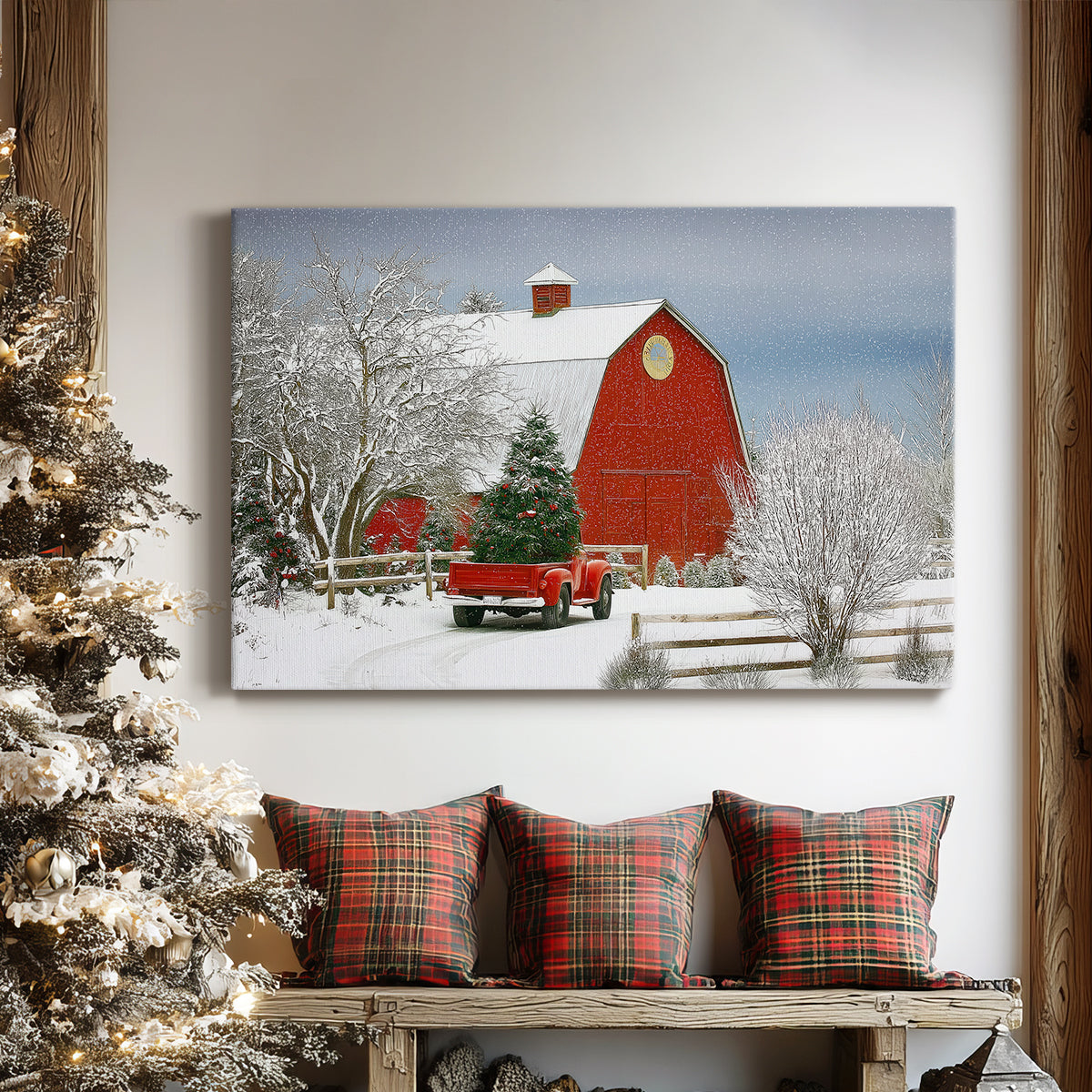 Dawn of Chalk Sleigh - Canvas Art Print