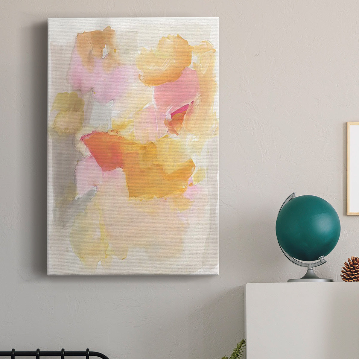 Warm Petals I Premium Gallery Wrapped Canvas - Ready to Hang