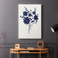 Indigo Sketch Bouquet II - Canvas Art Print