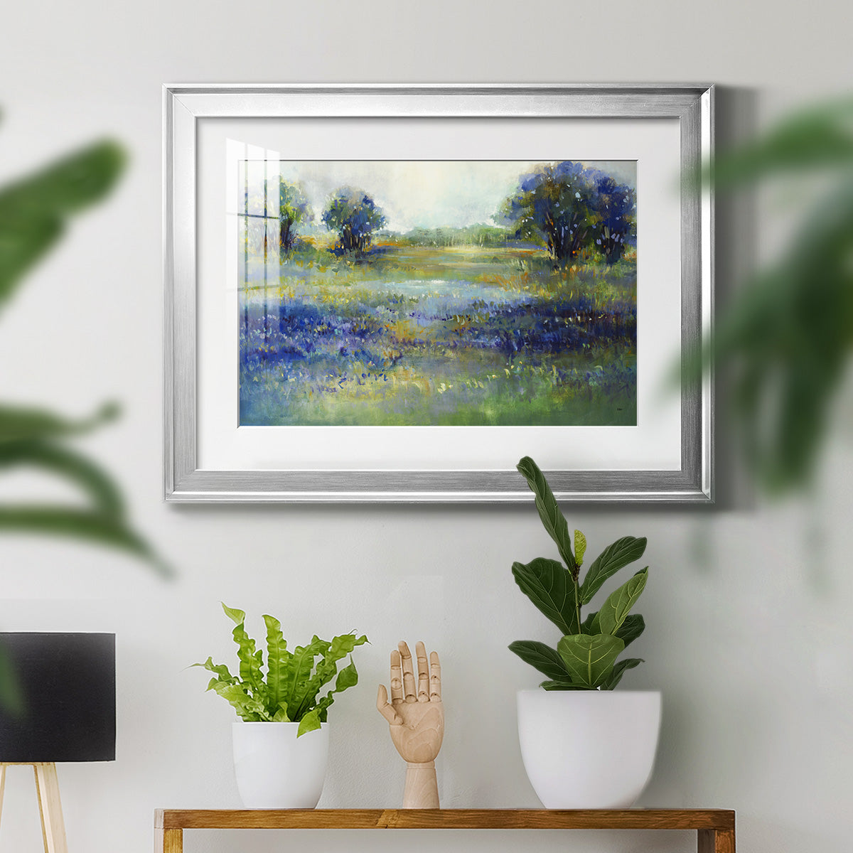 Wildflower View Premium Framed Print - Ready to Hang