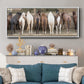 Haystack Happy - Floater Framed Canvas Print