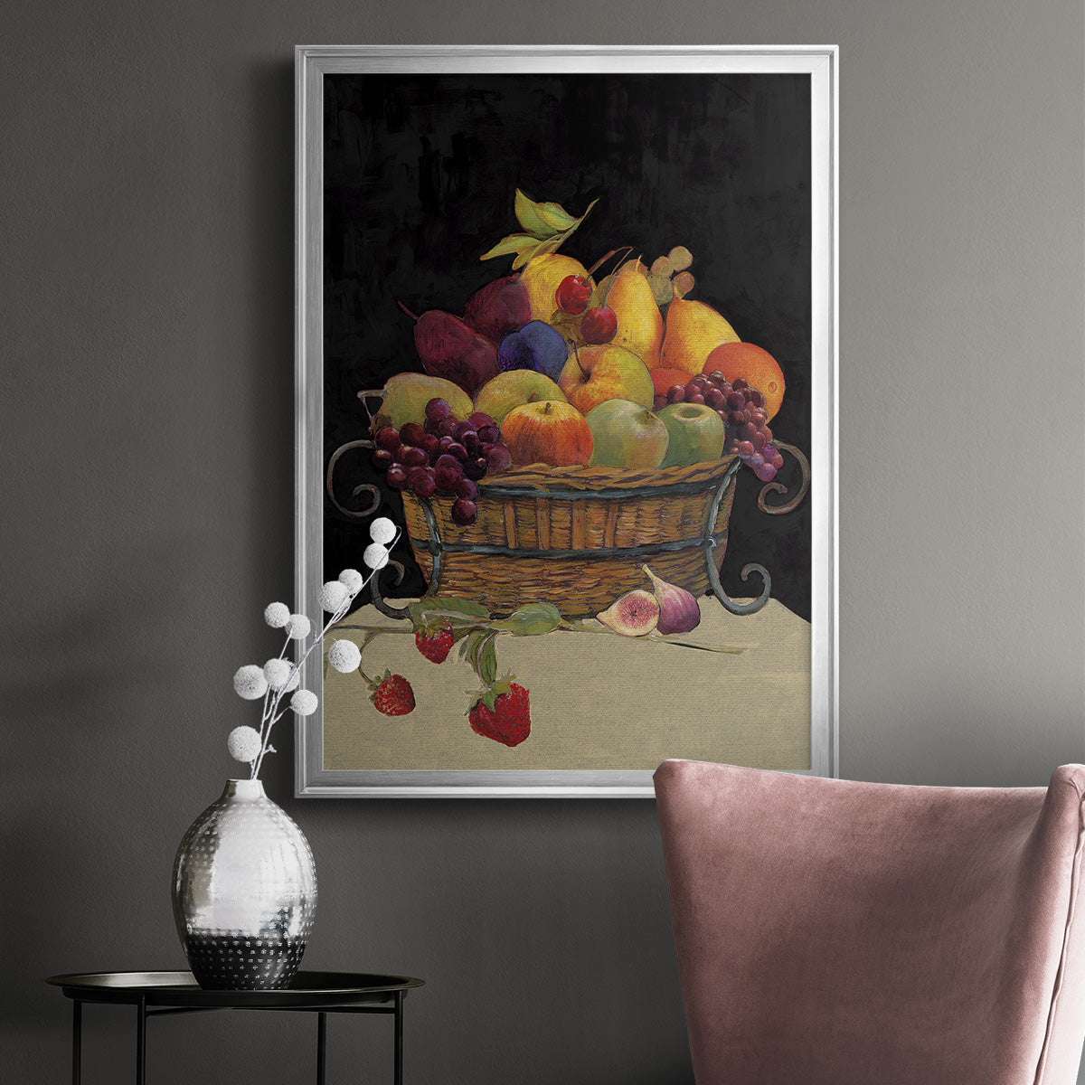 Fruit Basket I Revisit - Modern Framed Canvas Print