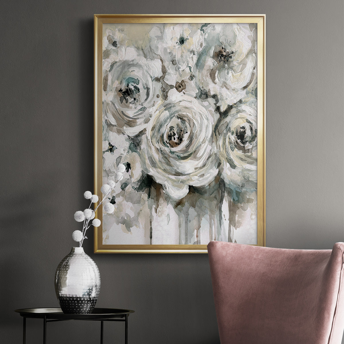 Soft Fragrance II - Modern Framed Canvas Print