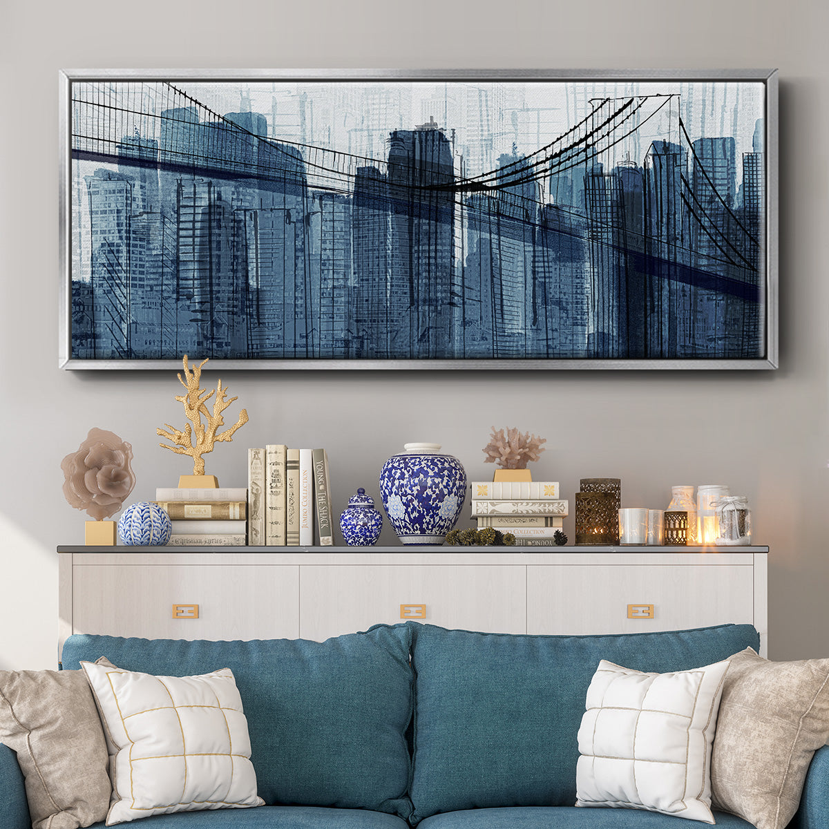 The Other Side - Floater Framed Canvas Print