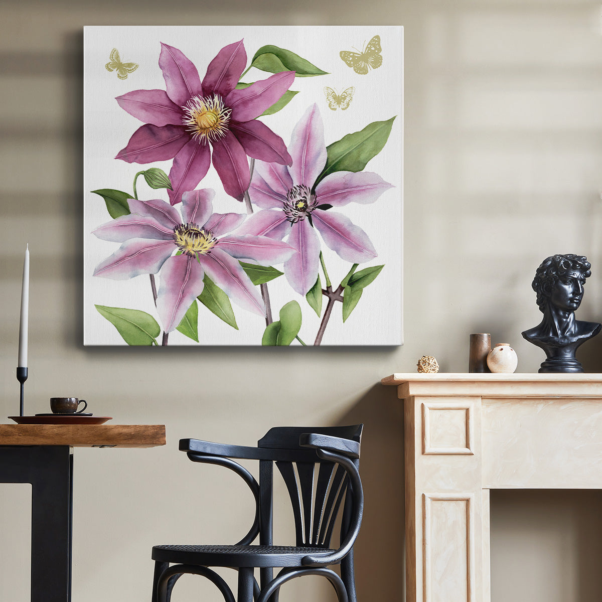 Clematis Climb I - Canvas Art Print