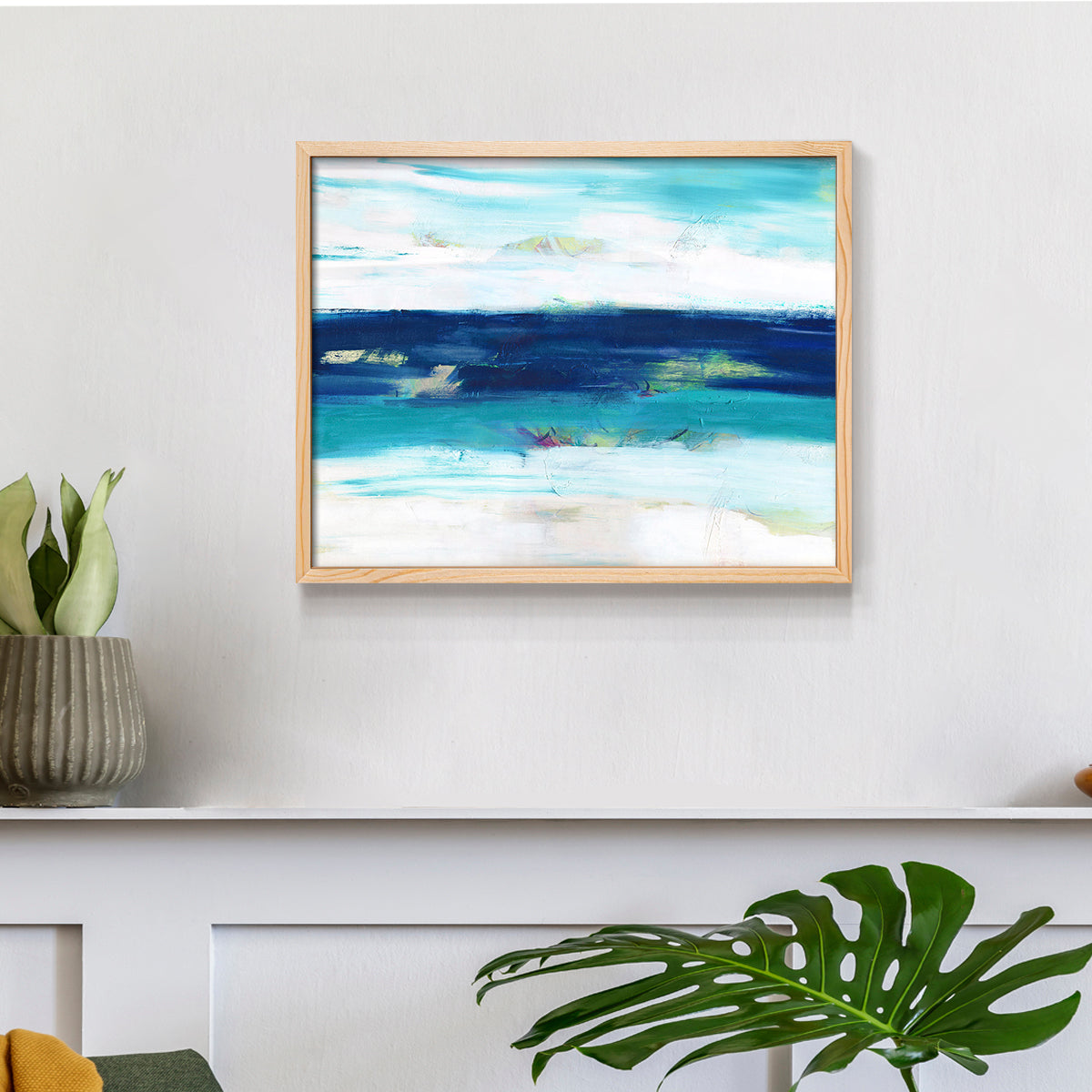 44887,abstract art,ocean,waves,blue,white,contemporary,artwork,landscape,modern design,fine art,home decor,wall art,textures,painting,visual art,creativity,oceanic,relaxation,serenity,design,beauty,imaginative,nature,color palette,inspiration,frame,aesthetic,stylish decor,decor,abstract landscape,ocean view,fluid art,brush strokes,contemporary artist,coastal art,Re-stickable,Abstract