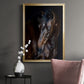 Sunlit Horses I - Modern Framed Canvas Print