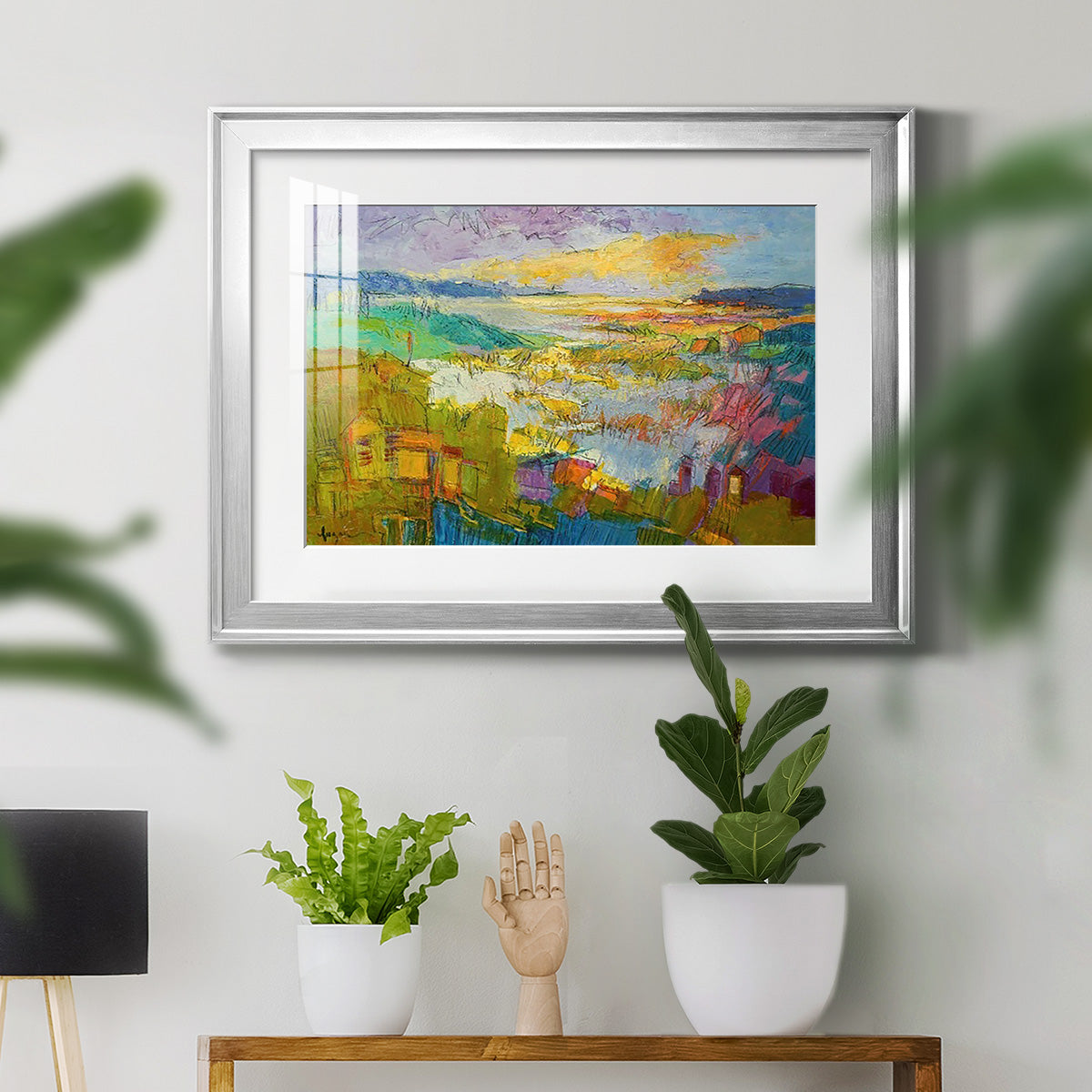 Diamond Girl Dances - Modern Framed Art Print
