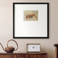 Vintage Red Premium Framed Print Double Matboard