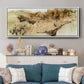 Hidden Gold I  - Floater Framed Canvas Print