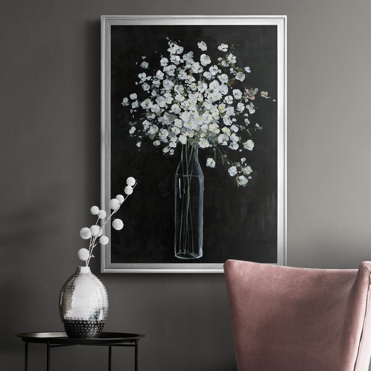 Filled with Spring - Modern Framed Canvas Print