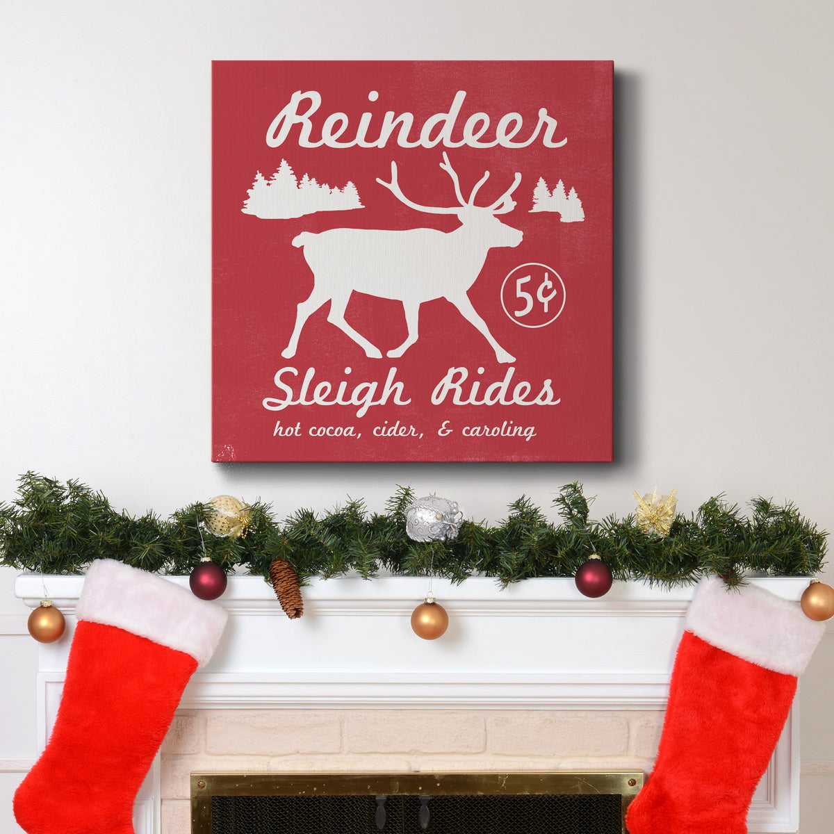 Reindeer Rides I-Premium Gallery Wrapped Canvas - Ready to Hang