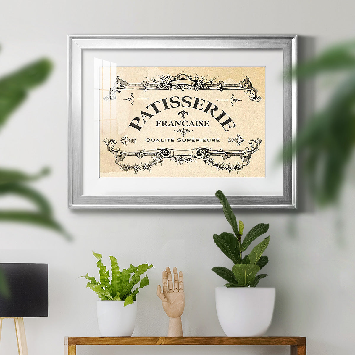 Antique French Label I - Modern Framed Art Print